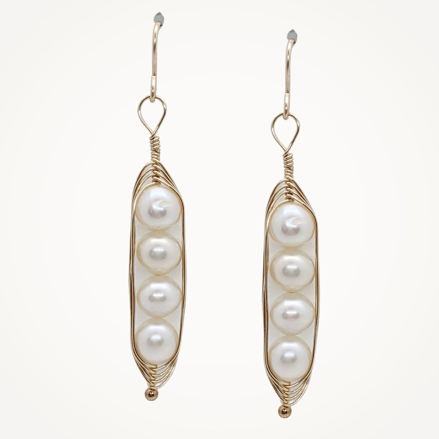 Peapod Earrings | Gold Dipped