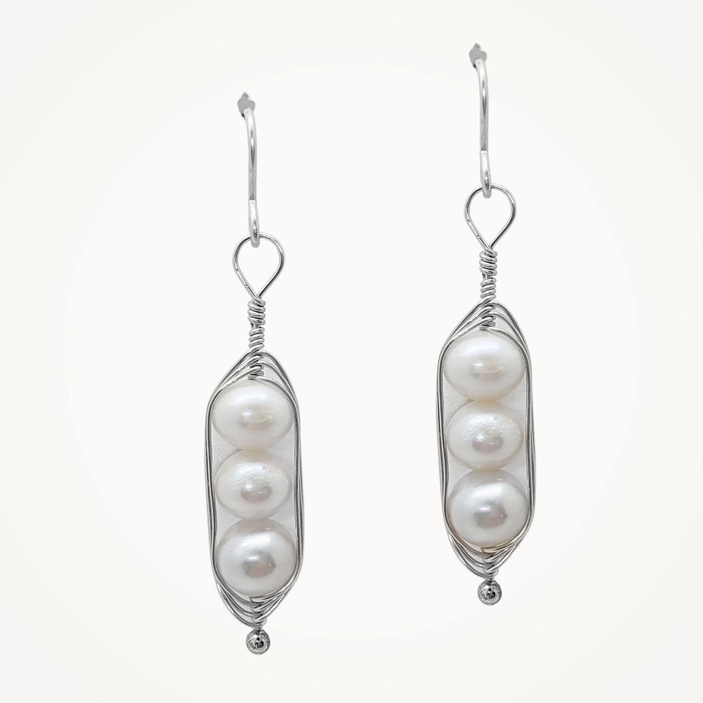 Peapod Earrings | Sterling Silver