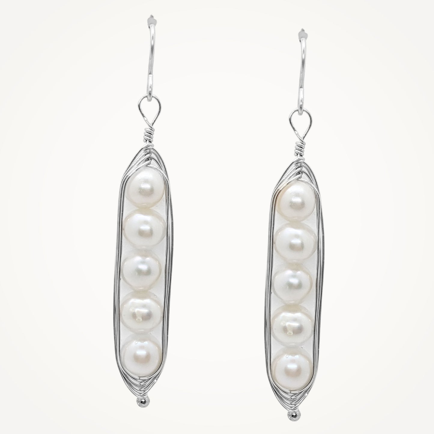 Peapod Earrings | Sterling Silver