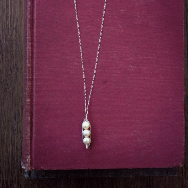 Peapod Necklace | Sterling Silver