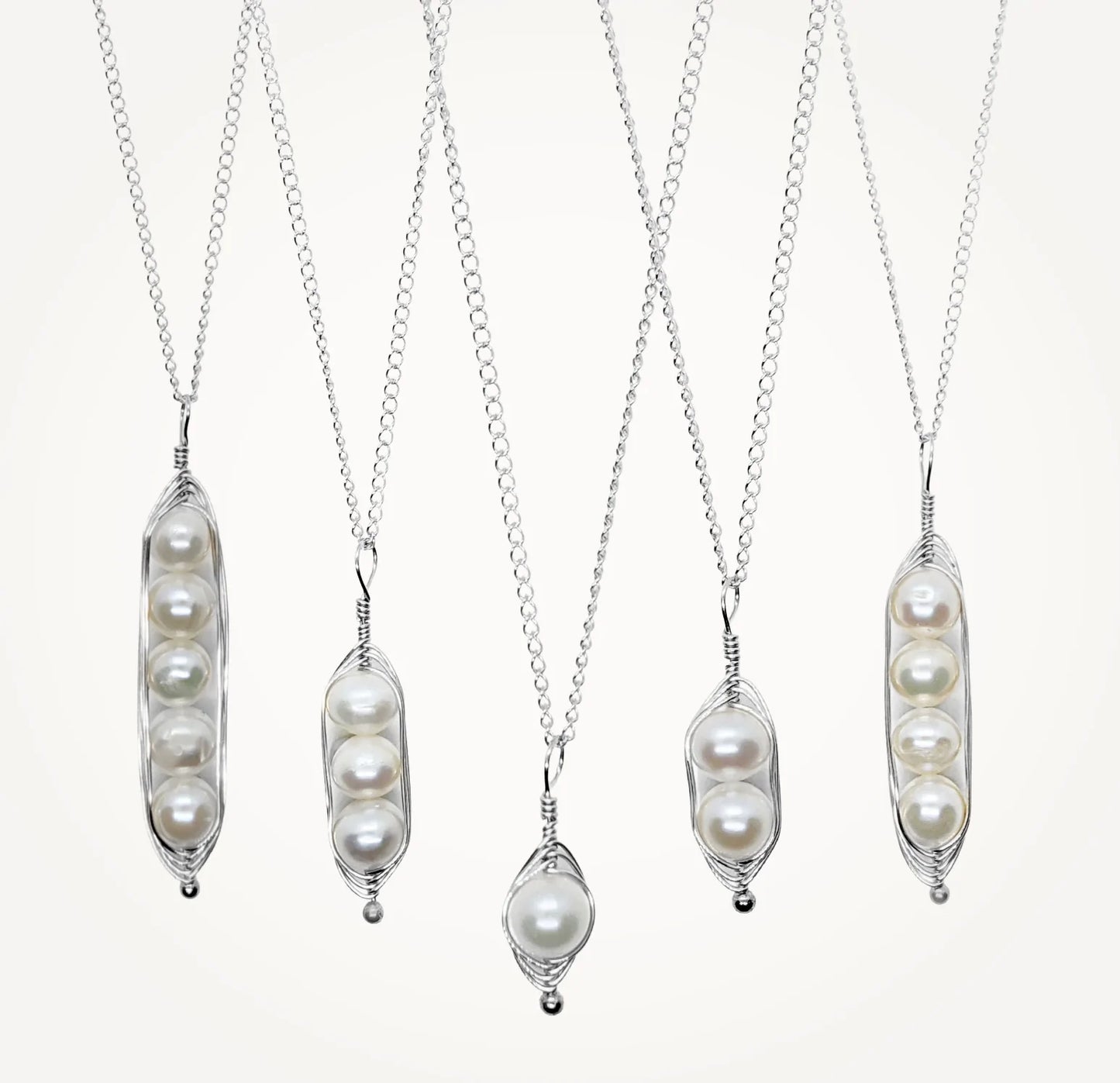 Peapod Necklace | Sterling Silver