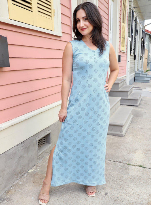 Sunburst Organic Maxi Dress - Passion Lilie