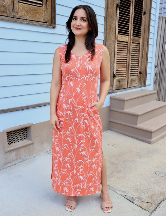 Tropical Vacay Organic Dress - Passion Lilie