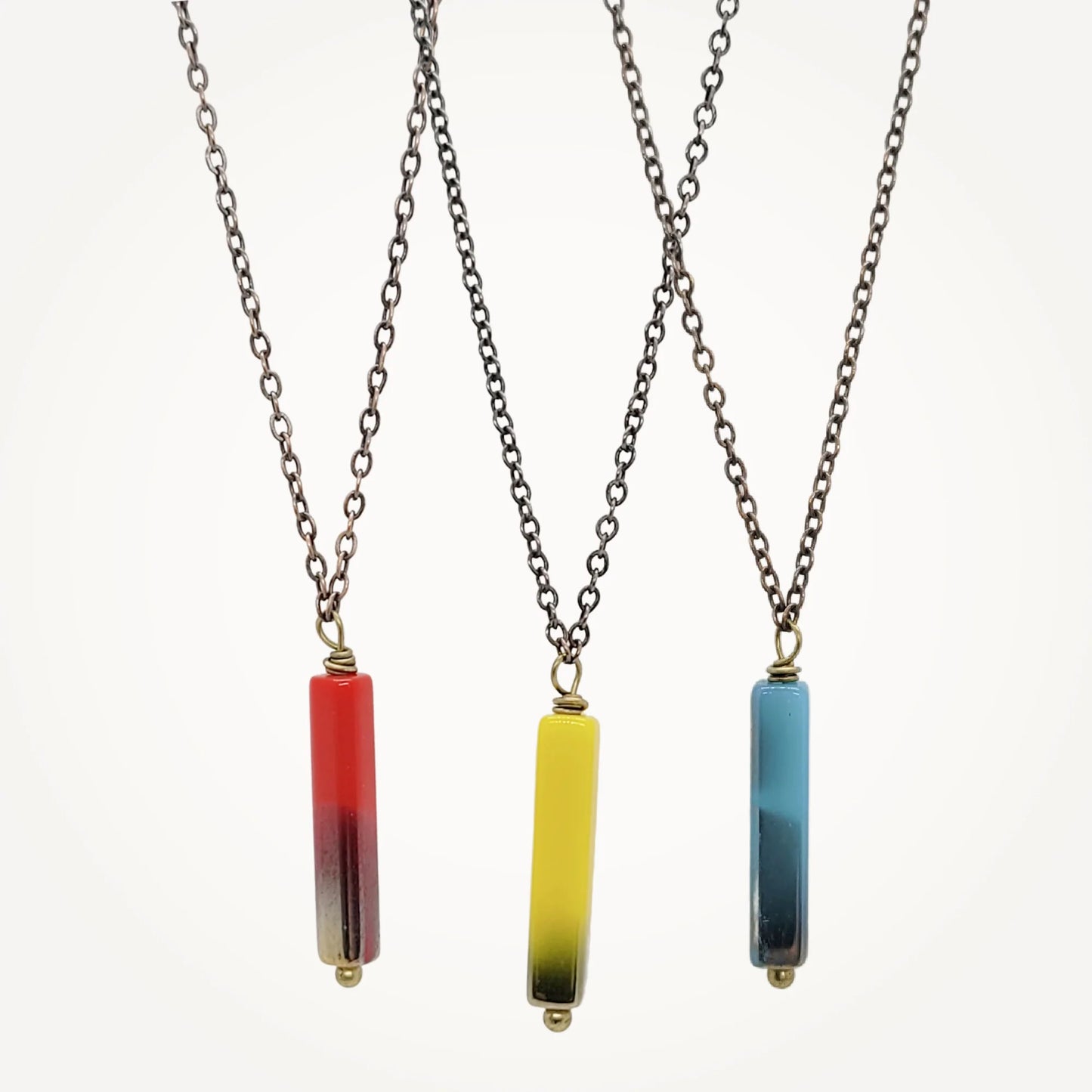 Glass Wand Necklace • Choice of Color