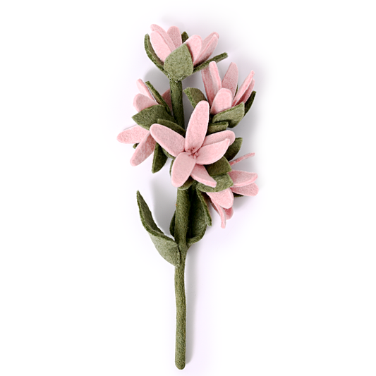 Felt Watsonia Flower: Light Pink