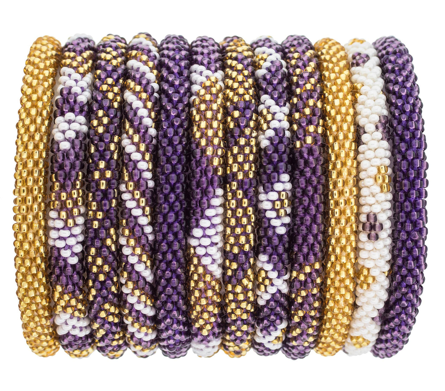 Nepal Fairtrade Bracelets | Purple & Gold