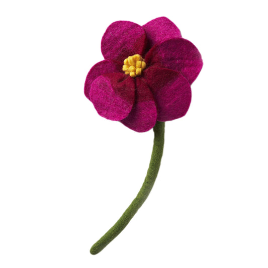 Felt Magnolia Flower: Magenta