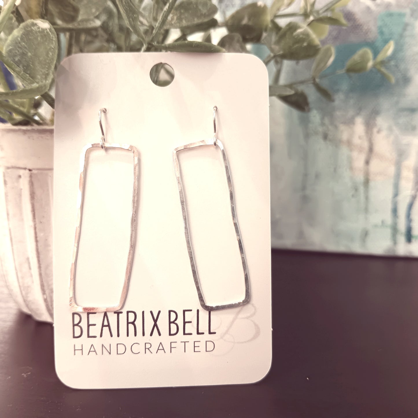 Long Rectangle Earrings