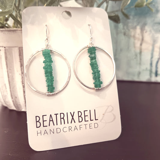 Green Chakra Earrings