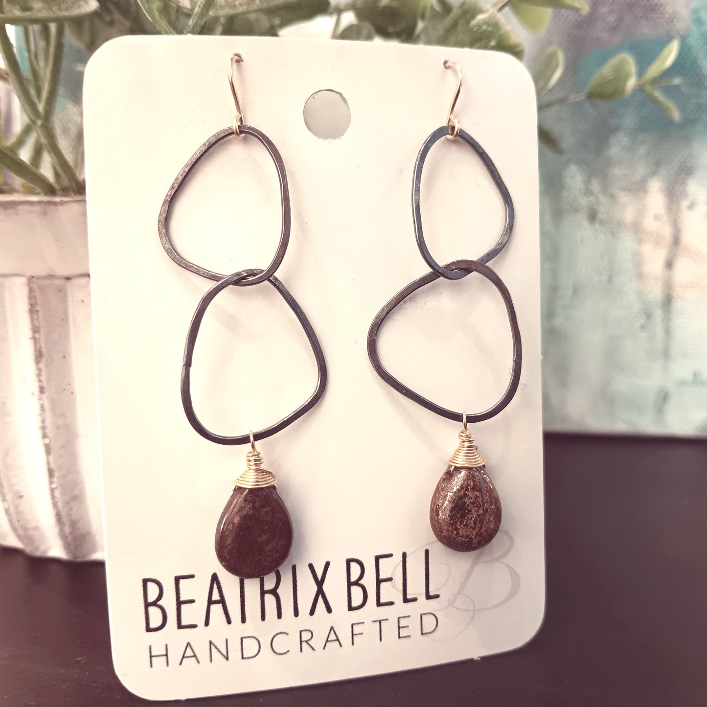 Bronzite Earrings