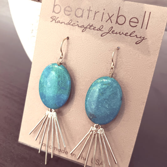 Azure Sunray Earrings