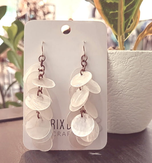 Capiz Cluster Earrings