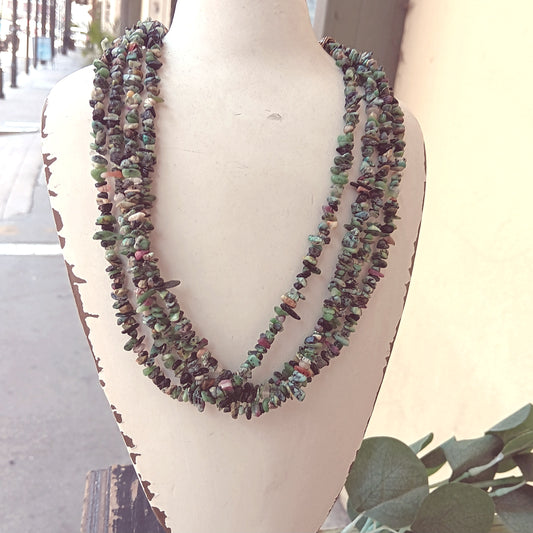 Multi-Strand Gemstone Necklace