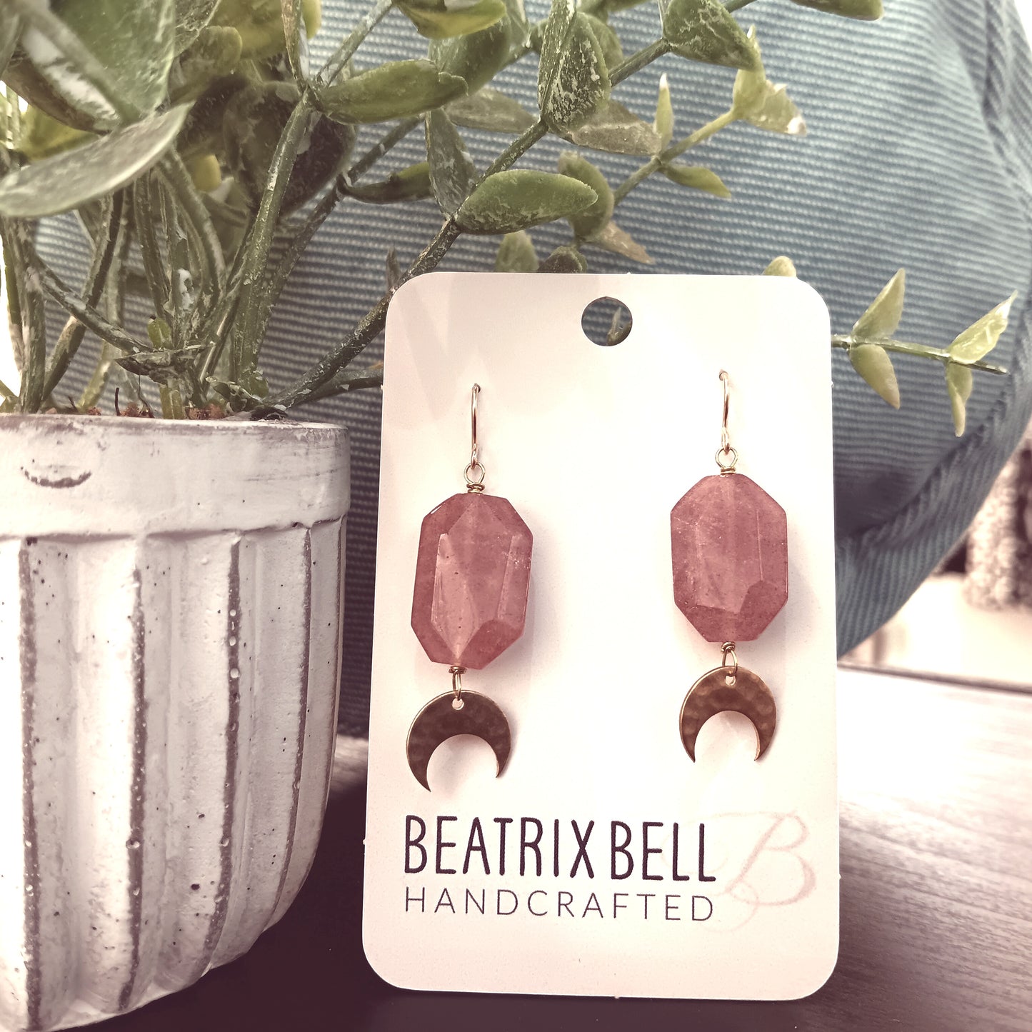 Strawberry Moon Earrings