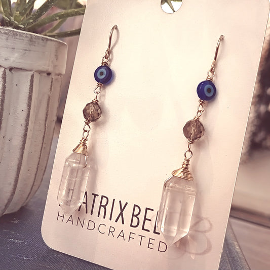 Protection Earrings | Choice of Gemstone