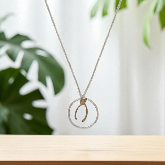 Wishbone Hoop Necklace