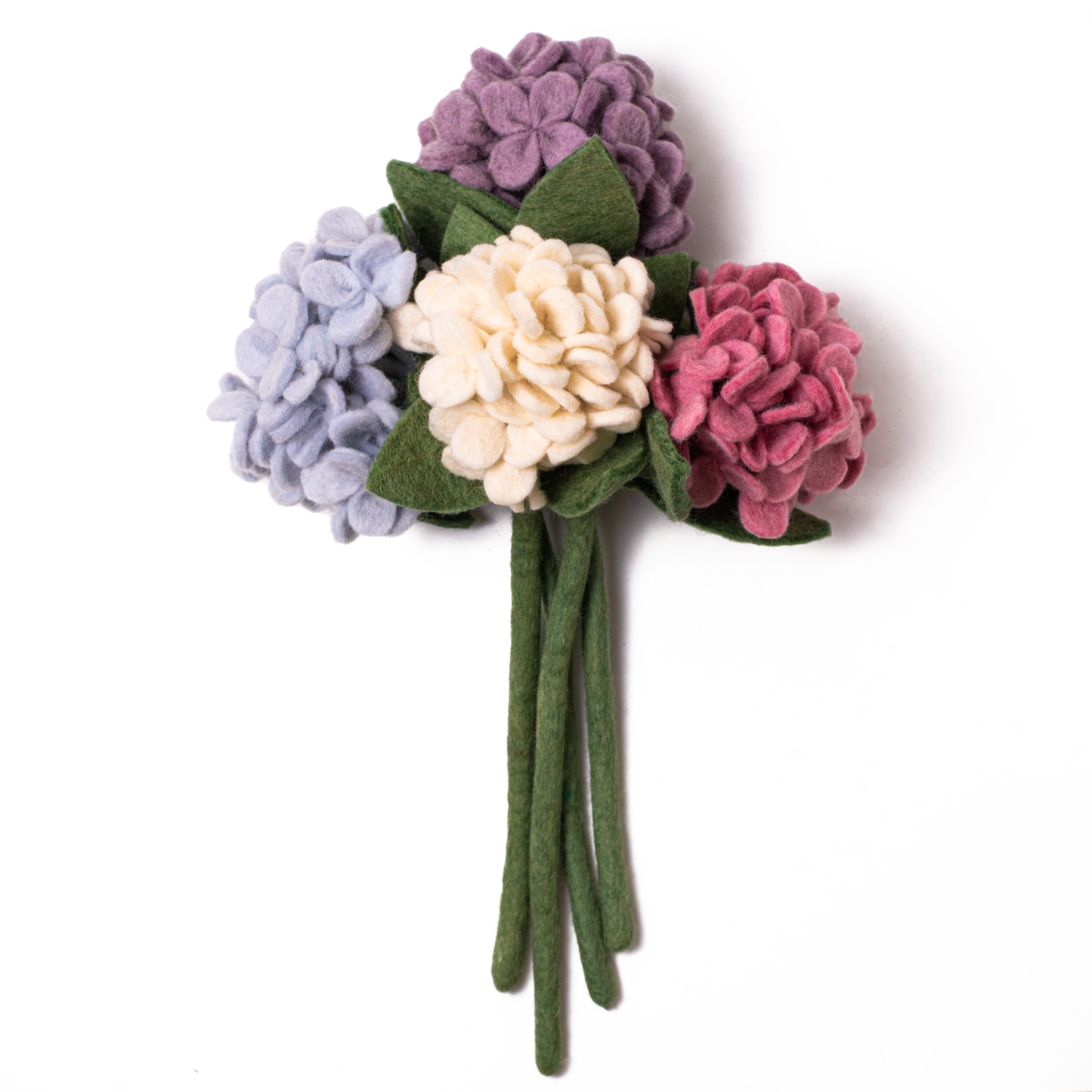 Felt Hydrangea Flower: Periwinkle