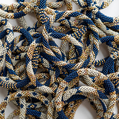 Nepal Fairtrade Bracelets | Blue & Gold