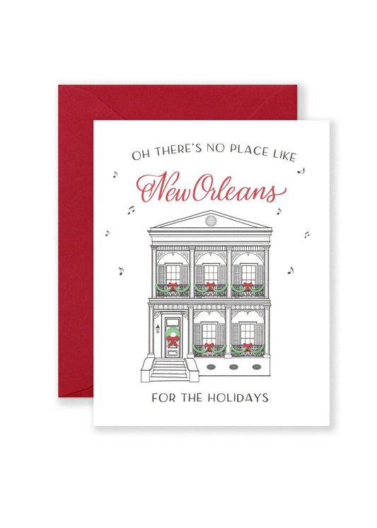 No Place Like New Orleans for the Holidays Greeting Card