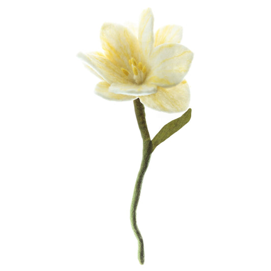Felt Wildflowers: White