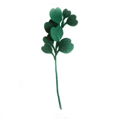 Felt Eucalyptus Leaves: Soft Green