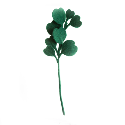 Felt Eucalyptus Leaves: Soft Green