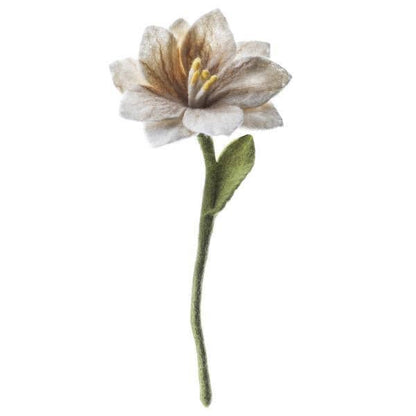 Felt Wildflowers: White