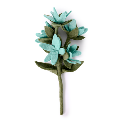 Felt Watsonia Flower: White