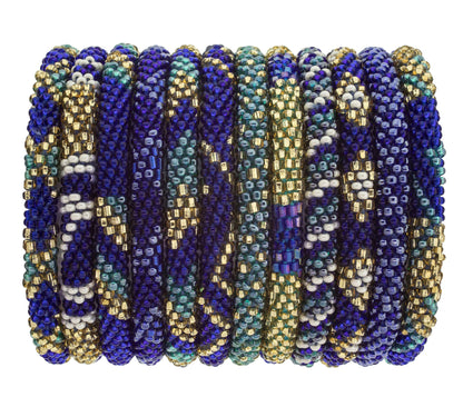 Nepal Fairtrade Bracelets | Dark Blue & Gold