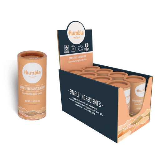Grapefruit & Rosemary | Plastic-free Lip Balm
