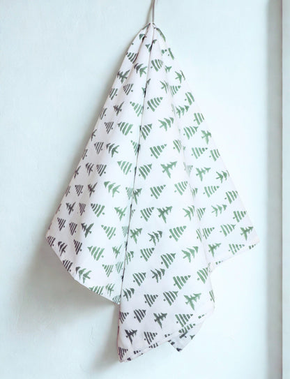 Christmas Tree Cotton Tea Towel