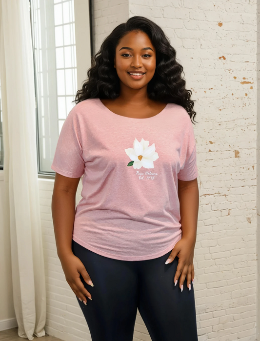 Magnolia Eco- Triblend Flowy Tee : Fair Trade