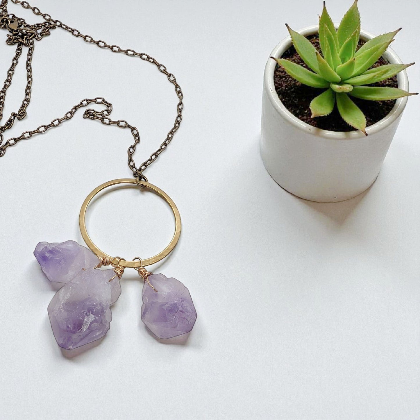 Raw Stone Necklaces | Assorted Styles