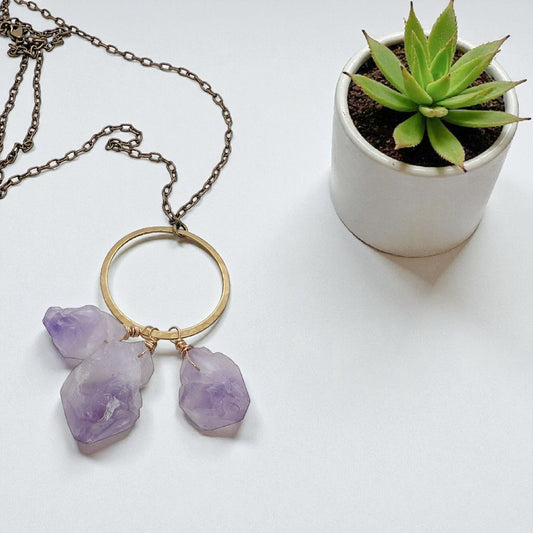 Raw Stone Necklaces | Assorted Styles
