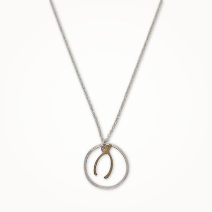 Wishbone Hoop Necklace
