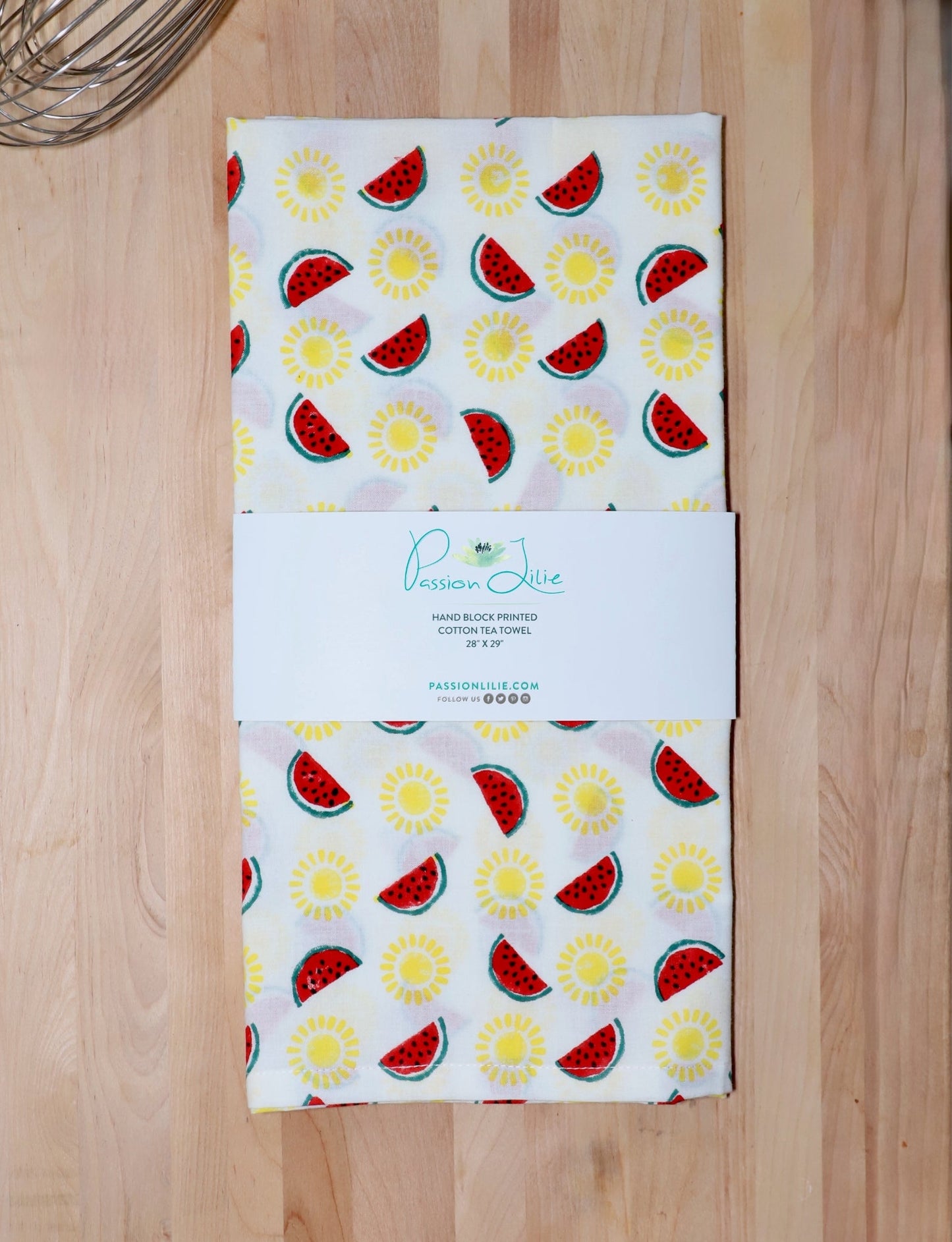 Watermelon & Sun Cotton Tea Towel