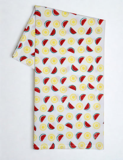 Watermelon & Sun Cotton Tea Towel