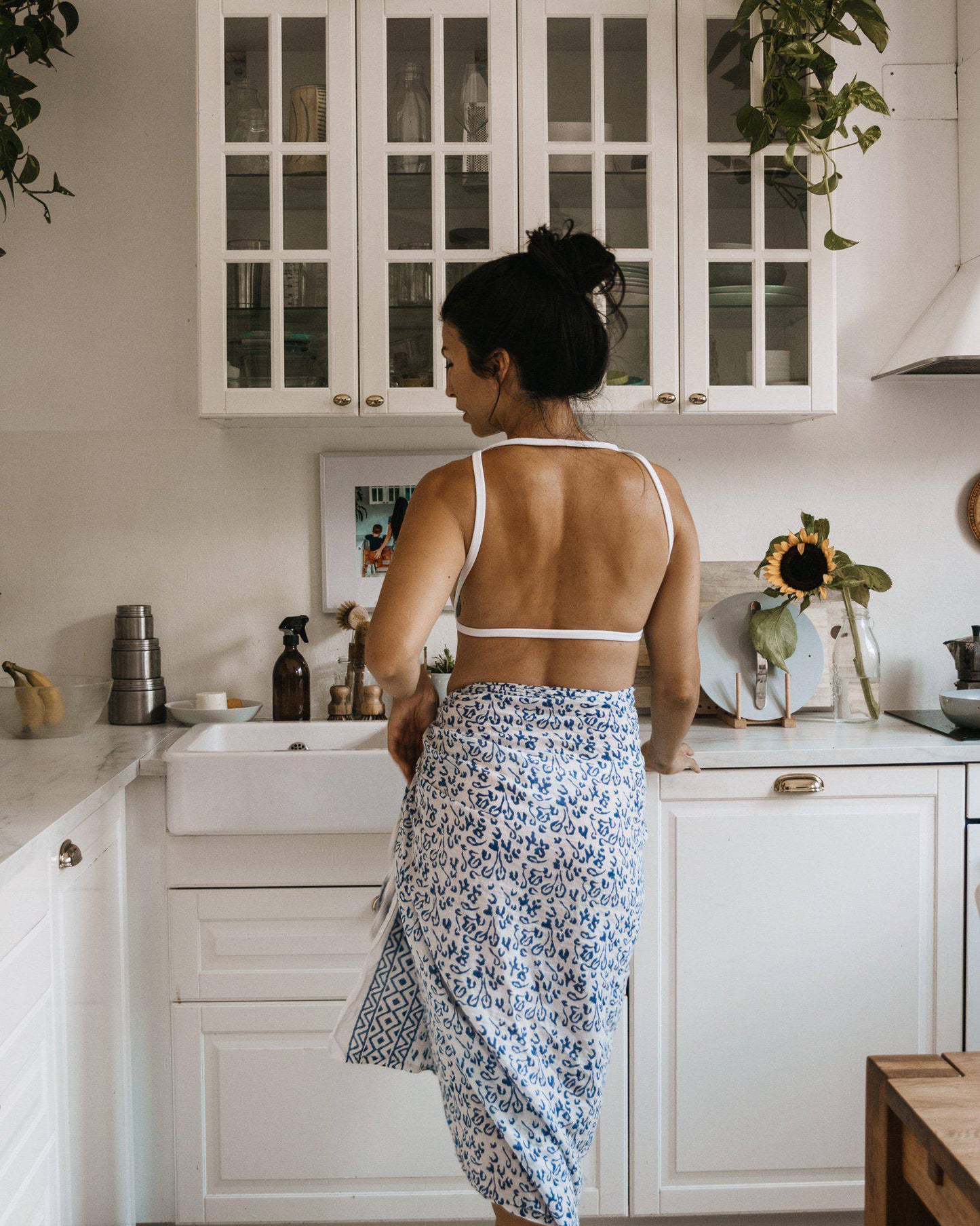 Abstract Blue Sarong - Passion Lilie