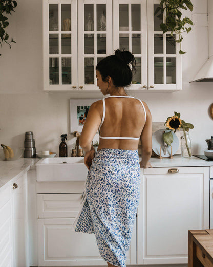 Abstract Blue Sarong - Passion Lilie