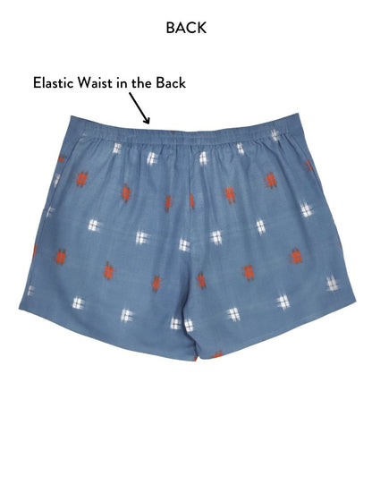 Azure Wash Organic Cotton Shorts - Passion Lilie