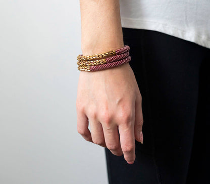 Nepal Fairtrade Bracelets | Mulberry Gold