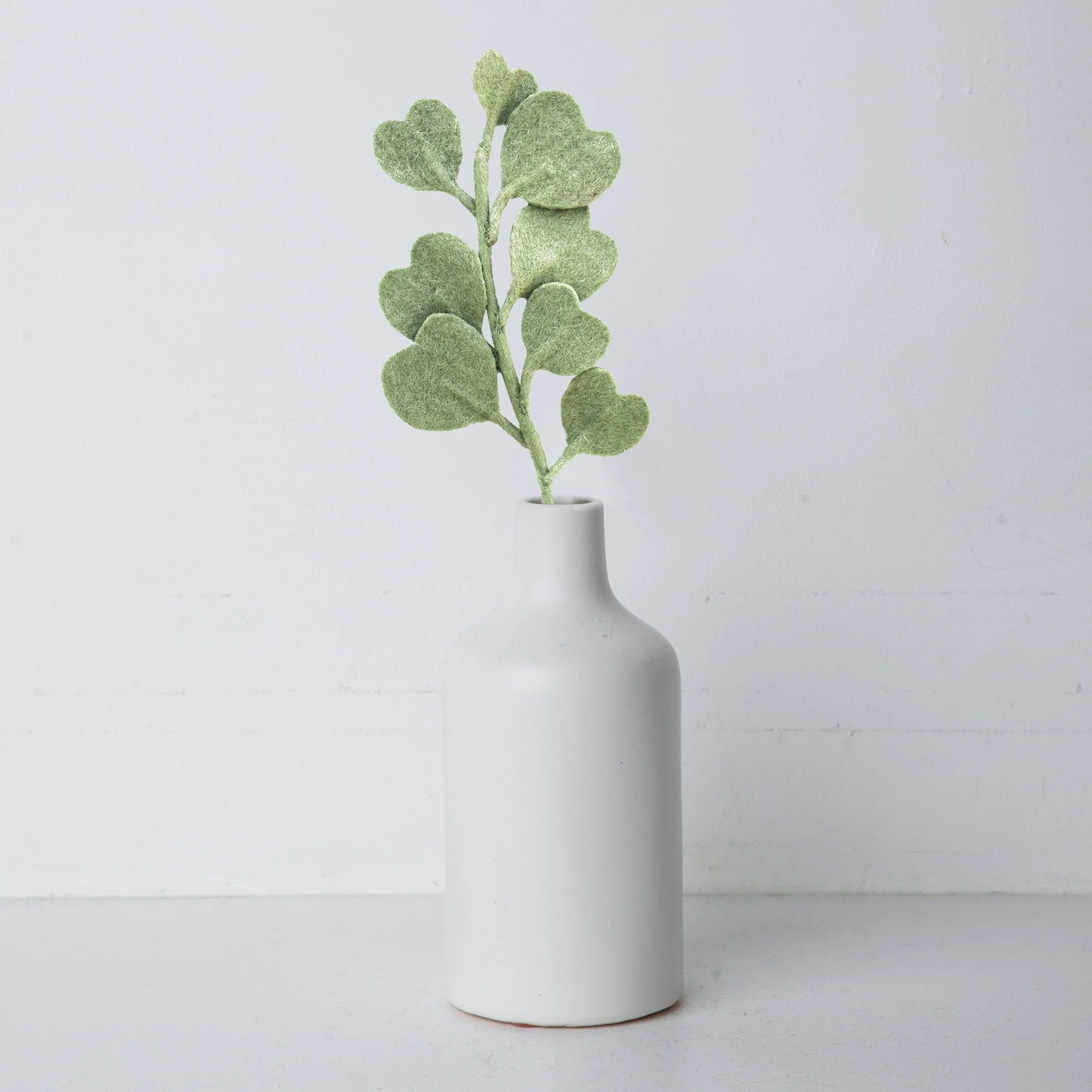 Felt Eucalyptus Leaves: Soft Green