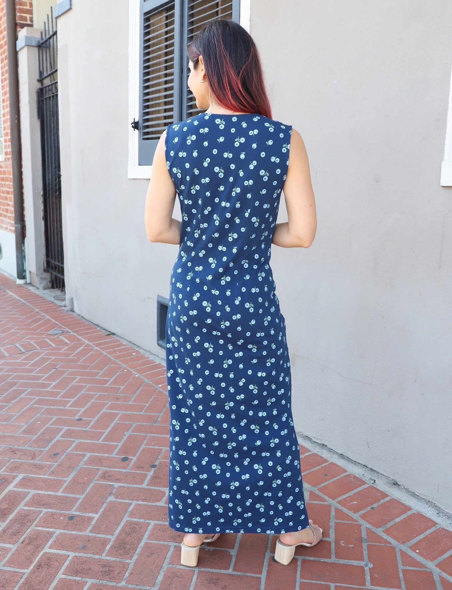 Blueberry Organic Maxi Dress - Passion Lilie