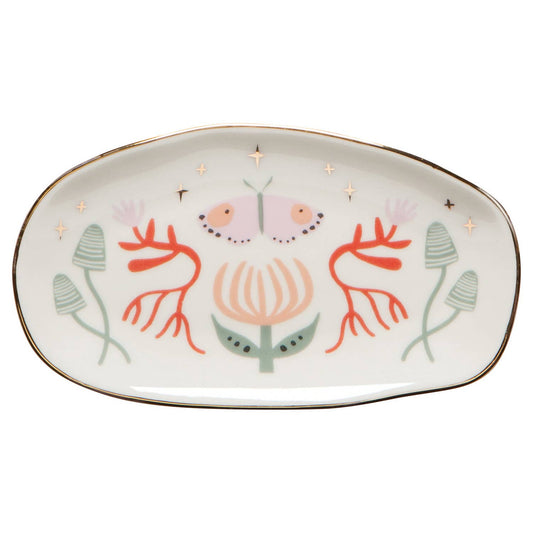 Danica Studio Far And Away Oval Shaped Ceramic Trinket Tray