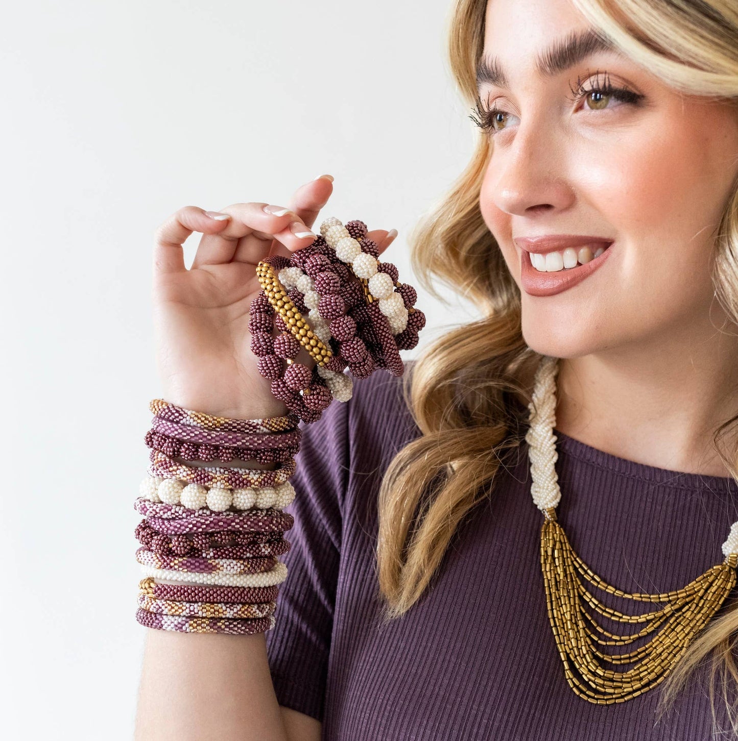 Nepal Fairtrade Bracelets | Mulberry Gold