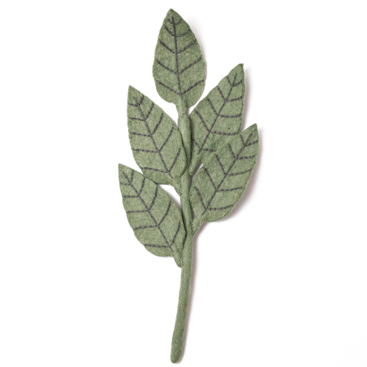 Felt Ash Leaf: Soft Green