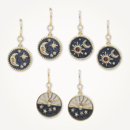 Celestial Medallion Earrings