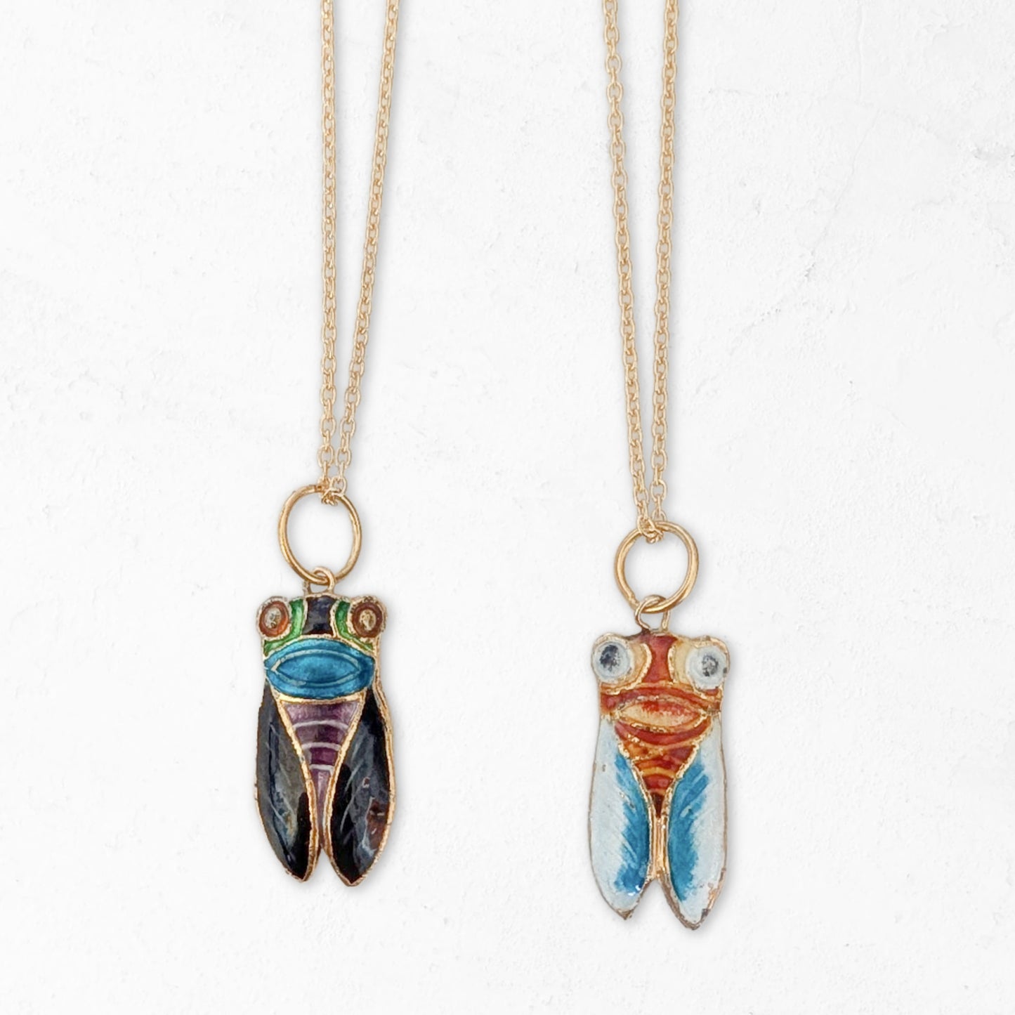 Enamel Cicada Necklace
