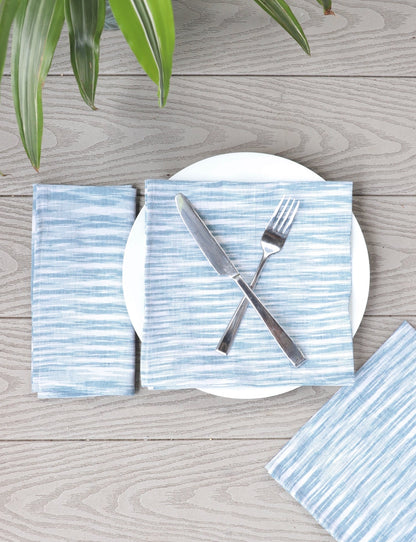 Cloth Napkins - Light Blue - Set of 4 - Passion Lilie