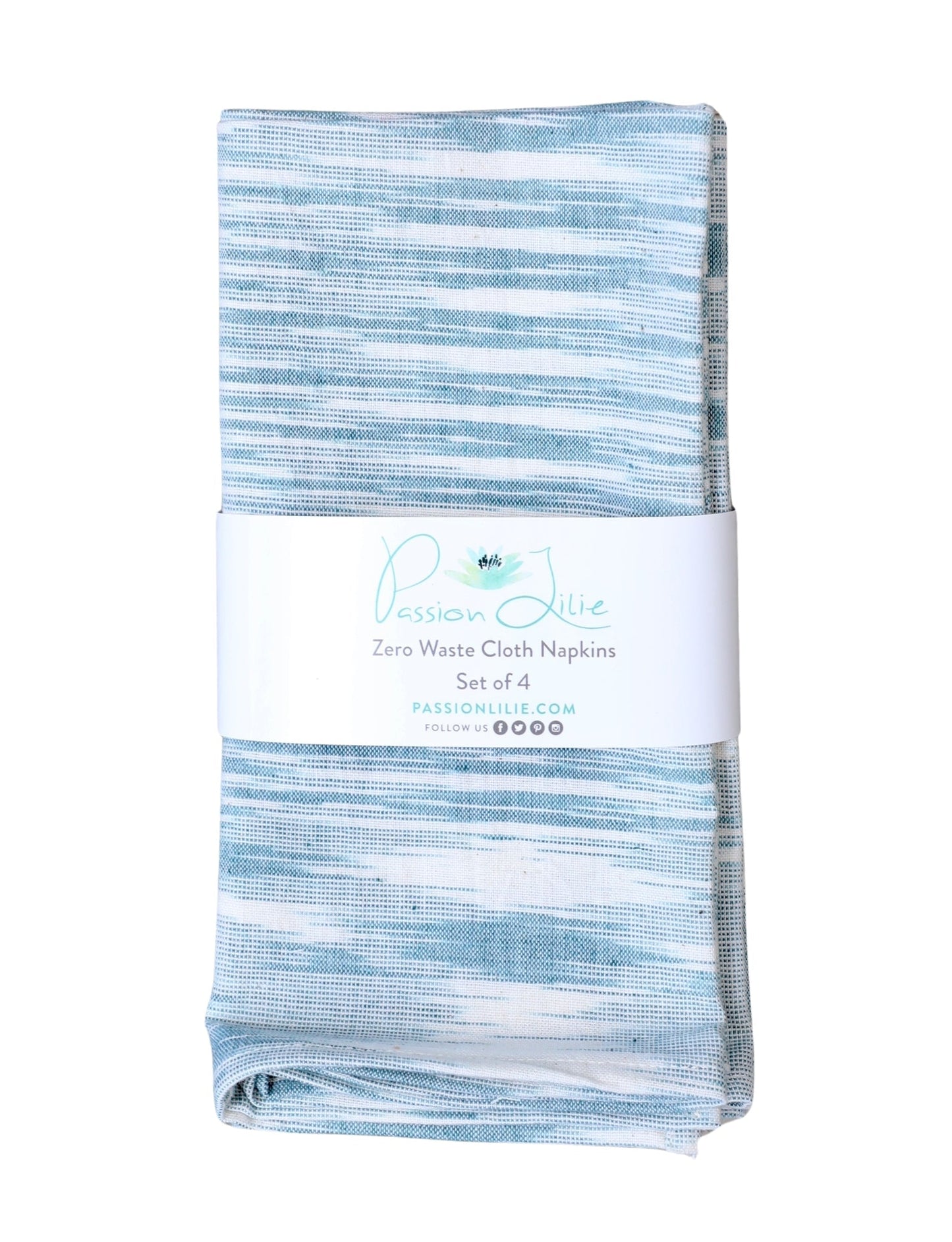 Cloth Napkins - Light Blue - Set of 4 - Passion Lilie